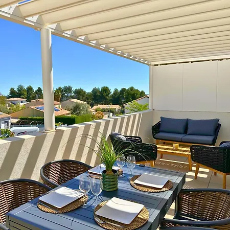 Le Square D'evan - De Standing - Grande Terrasse Exterieure - Climatisation Saint-Aunes