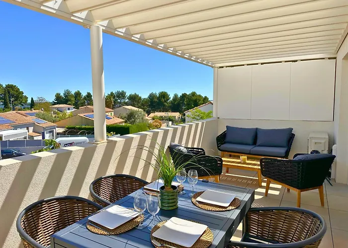 Le Square D'evan - De Standing - Grande Terrasse Exterieure - Climatisation Saint-Aunes